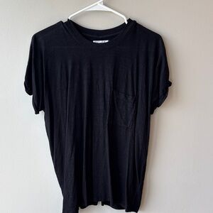 Velvet Black Short Sleeve Pocket Tee